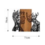 Wallity Tree Woman And Man - Escultura de Pared de Madera y Metal